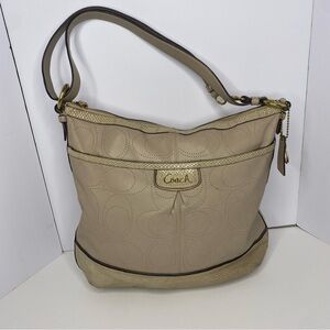 Coach Signature Perforated Park Leather Elevated Duffle Bag